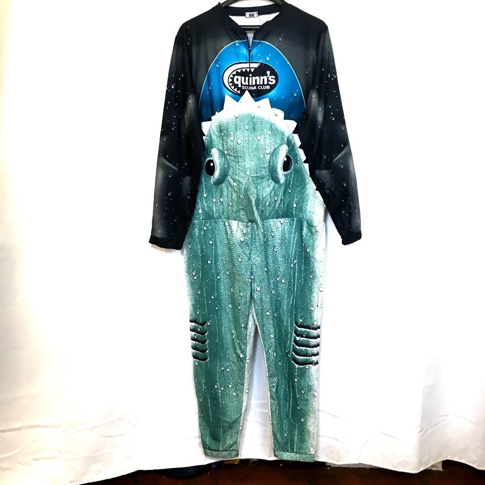 Shark Eating Diver Pajama PJ Briefly Stated Costume Medium